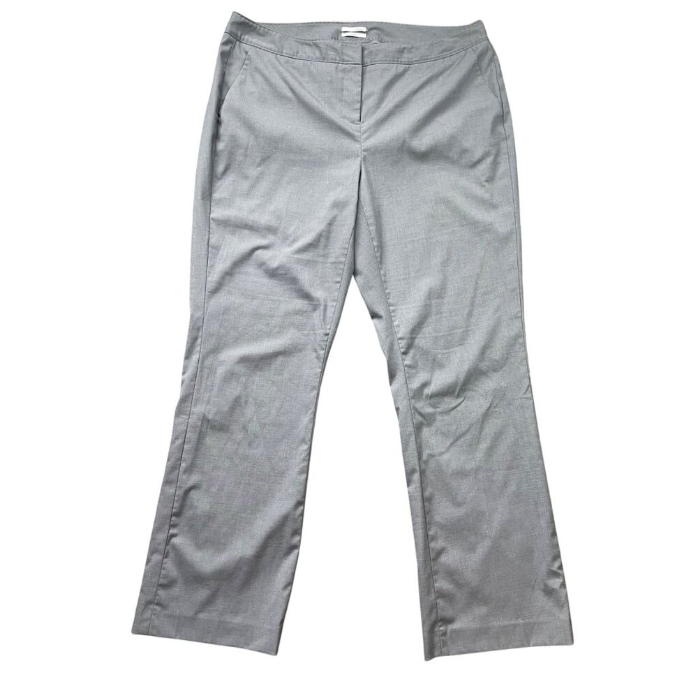 Halogen Taylor Fit Gray Trousers Dress Pants Women's 14W Professional Pockets